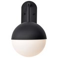 thumbnail image 3 of Nuvo Lighting Atmosphere 10W LED Large Wall Lantern Matte Black with White Opal Glass, 3 of 7