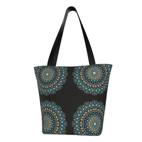 Sikiie Mandala Shoulder Bag Casual Hobo Crossbody Tote Bag for Women and Men Large Purse Messenger Bag Travel Work