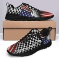 thumbnail image 4 of Dirt Track Racing American Flag Us Running Shoes Sneakers Mesh Black Size 3.5, 4 of 5