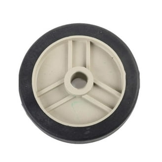 ZYNCUE 2Pcs Air Compressor Caster Wheels, 5-6In Shock Absorption Non-Slip Silent Replacement Wheel Air Compressor Parts, Black