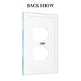 thumbnail image 4 of Kll Blue Shell Wall Plate,Gloss Finish,Standard Size 1 - 5" X 3", Polycarbonate Thermoplastic,Electric Receptacle Plug Covers, 4 of 8
