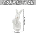 thumbnail image 3 of THHEIC Ceramic Bunny Rabbits Figurine Decor, White Porcelain Modern Tabletop Bookshelf Art Home Statues Decoration for Easter Rabbits Weddings Crafts Ornaments, 3 of 7