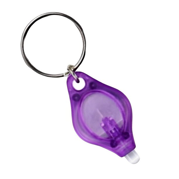 Jumpingount Mini llavero titular linterna LED puerta portátil coche motocicleta llavero anillo bolso billetera bolsa lámpara luz Ropa, zapatos y accesorios Miscelánea Luz Púrpura Jumpingount AP015245-04