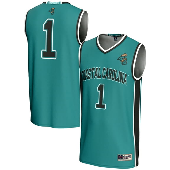 Youth GameDay Greats Light Blue #1 Coastal Carolina Chanticleers Lightweight Basketball Jersey