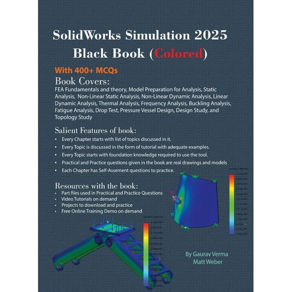 SolidWorks Simulation 2025 Black Book, (Hardcover)