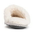 thumbnail image 3 of MUK LUKS Women's Frida Scuff Slippers - Grey/Ivory, S (5-6), 3 of 9