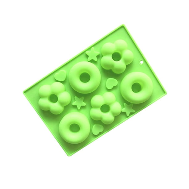 Billuyoard Molde de 6 cavidades para rosquillas, herramientas para hornear Chocolate, pastelería de galletas, molde para magdalenas para Herramientas y accesorios para hornear