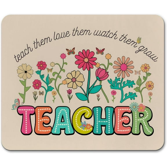 Teacher Appreciation Gifts - Floral Square Mouse Pads for Office Working, 98 in