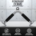 thumbnail image 2 of Synergee V-Shaped Push Down Bar Universal Cable Machine Attachment. V Shape for Tricep Push Downs. Great for Upper Body Workouts., 2 of 7
