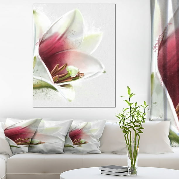 Belle Fleur de Lys Aquarelle - Fleurs Toile Oeuvre Murale
