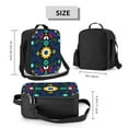 thumbnail image 2 of Balery Colorful Mexican Flower Caja de Almuerzo y Bolsa de Almuerzo para Hombres y Mujeres, Bolsa de Almuerzo Reutilizable con Gran Capacidad, Bolsa de Almuerzo Aislada, 2 of 7