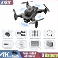 thumbnail image 1 of Nuevo KY912 Drone 4K Cámara HD Profesional Plegable Quadcopter Juguetes Cuatro caras Evitar Obstáculos RC Helicóptero Fivean unisex, 1 of 2