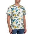 thumbnail image 5 of Rocae Watercolor Leaves for Men's Moisture-Wicking Crew Tee - T-Shirt for Sports, Outdoor Activities, and Casual Wear3X-Large, 5 of 9