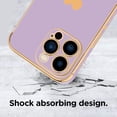 thumbnail image 2 of Funda compatible con iPhone 13 Pro Max para mujer y niña, con borde chapado, diseño de corazón de amor, suave TPU con protección a prueba de golpes en las 4 esquinas, para iPhone 13 Pro Max de 6,7, 2 of 8