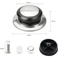 thumbnail image 2 of Heat Resistant Bakelite Kitchen Pot Lid Handle, Replacement Holding Handle Knobs, Sturdy and Durable, Easy to Install, Universal Fit for Various Kitchen Utensil Lids (5 Pieces), 2 of 5