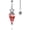 Red Agate, variant on Energy Healing Chakra Orgone Pendulum for Dowsing Divination Pointed Natural Chips Crystal Stone Pendant Yoga Meditation Pendulo