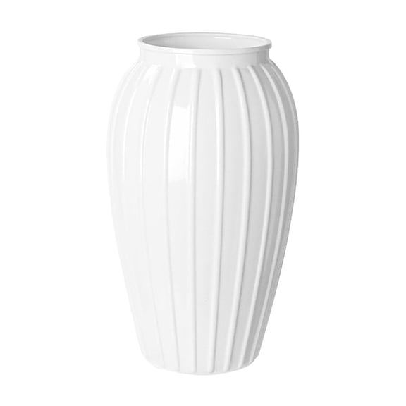 Leodye 1PCS Non Fragile Plastic Decorative Flower Vase Lightweight Desktop Ornament for Home Bedroom Living Room Wedding Party Floral Display -8.66 * 5.12 * 5.12in