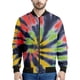 thumbnail image 3 of Chaqueta con estampado de arcoíris giratorio para hombres y mujeres, colorida chaqueta con cremallera de gran tamaño informal de manga larga con estampado 3D, abrigo, blusas de calle, 3 of 5