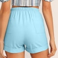 thumbnail image 4 of Diufon Womens Dressy Shorts Plus Size Summer Casual Elastic Waist Drawstring Comfy Pull On Shorts with Pockets, 4 of 9