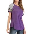 thumbnail image 4 of YouLoveIt Womens Summer Loose Fit Workout T Shirt Womens Tops Crewneck Shirts Short Sleeve T-Shirt Casual Loose Fit Tee T-Shirt for Women Ladies, 4 of 6