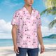 thumbnail image 3 of Fotbe Rabbit Face Camisa Hawaiana para Hombre Unisex – Camisa Casual de Verano con Botones de Manga Corta de Algodón y Lino,XX-Large, 3 of 7