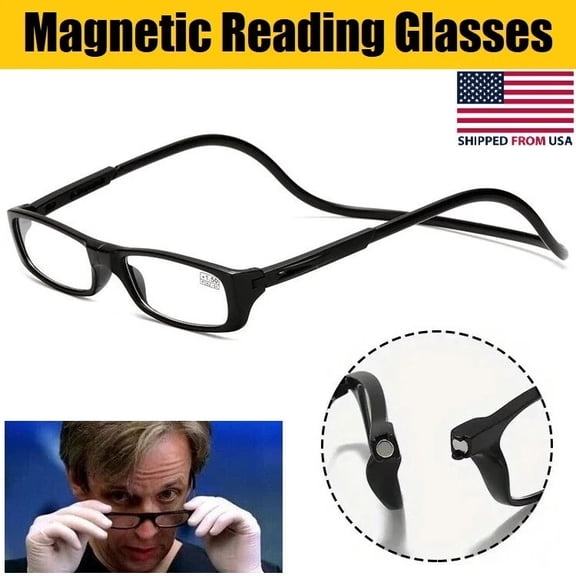 Magnetic Reading Glasses for Men or Women, Computer Readers 3.0