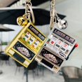 thumbnail image 4 of Mini Lucky Jackpot Mini Fruit Slot Machine Arcade Birthday Keychain Gift Educational Toy Coin Operated Games Gambling Machine tzw, 4 of 7