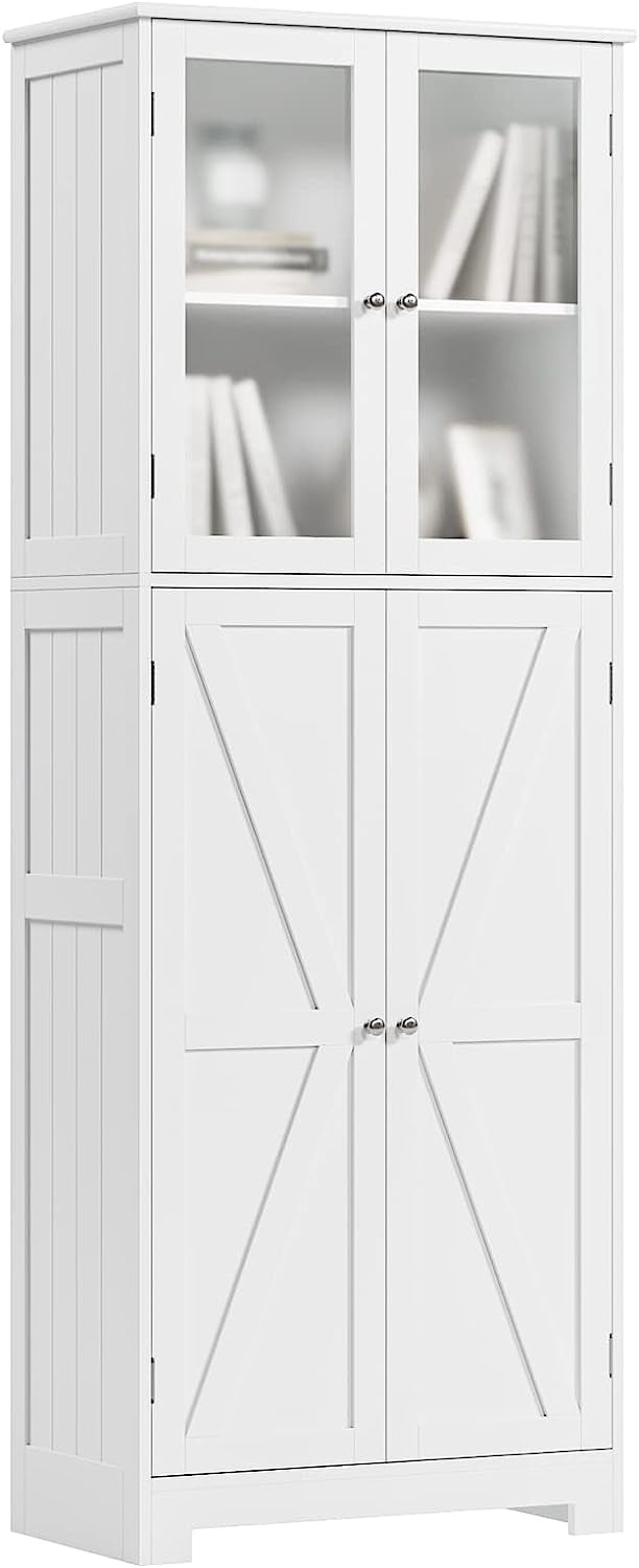 Tall Bathroom Storage Modern Linen Storage with 4