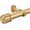 Brushed Gold, variant on 1 1/8 Inch Diameter Heavy Duty Telescoping Curtain Rods 36-72 Inches with Adjustable Aluminum Brackets and Solid End Caps, Brushed Nickel Finish