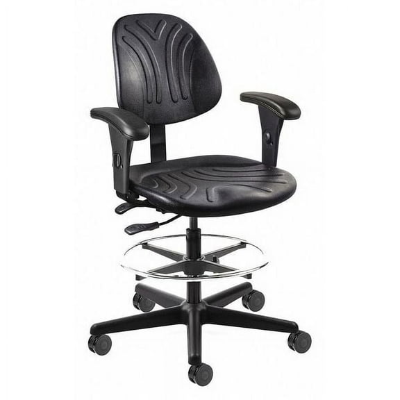 Bevco Drafting Chair,52 in H,Black 7501D-AA-3750S/5