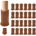 thumbnail image 1 of 24 par (Brun) Halkfria stickade möbelstrumpor för stolsben, förhindrar repor och minskar buller, rör sig lätt, Brun, 1 of 5