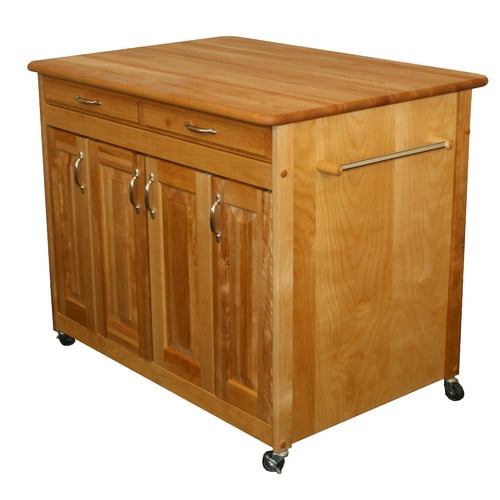 Catskill Craftsmen, Inc. Kitchen Island with Butcher Block Top