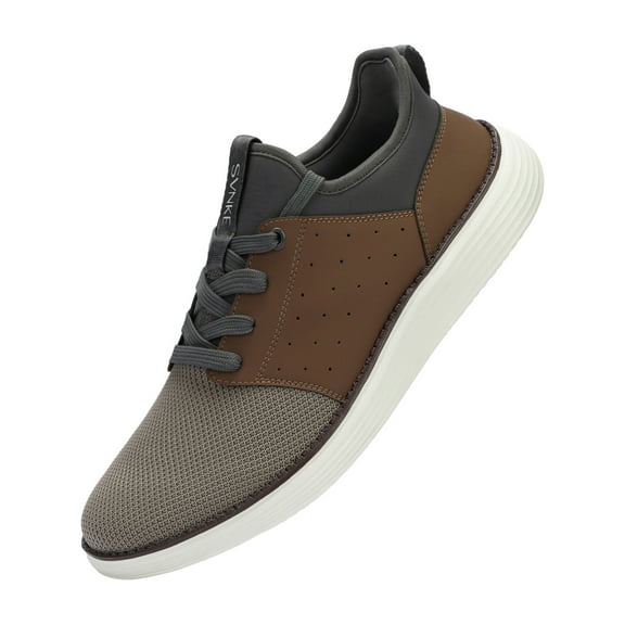 Mens Hands Free Shoes Slip on Fashion Sneakers Casual Business Walking Shoes for Pain Reflief