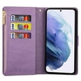 thumbnail image 5 of Wallet Case for Google Pixel 7A, Glitter Bling Flip Folio Leather Protective Magnetic Stand Zipper Purse Phone Cover with Card Slot Holder Wrist Strap for Women For Google Pixel 7A,
Purple, 5 of 8