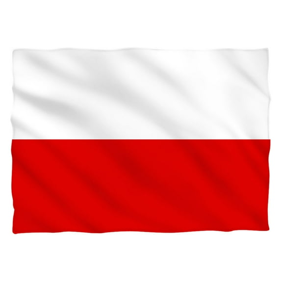 Polish Flag (Front Back Print) Pillow Case
