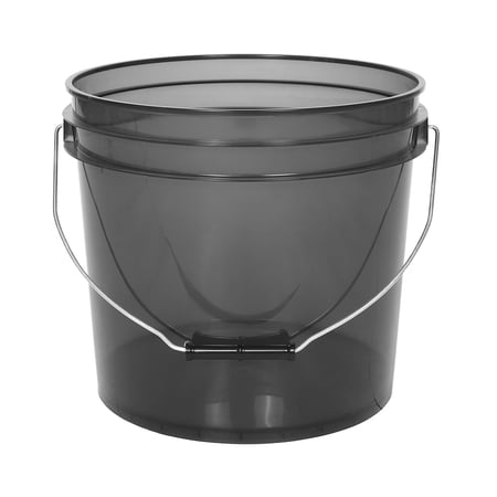 Raindrops 13L Clear Water Bucket with Handle Large Capacity for Washing Laundry Shower Indoor & Outdoor Use