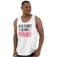 thumbnail image 5 of Breast Cancer Her Fight Pink Ribbon Tank Top Tee Shirt Women Brisco Brands X, 5 of 6