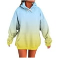 thumbnail image 2 of Hoodies for Women Long Sleeve Pullover Sweatshirts Women's Fashion Casual Ladies Printed Long Sleeve Tops Blouse Hooded Sweatshirts, 2 of 5