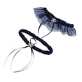 thumbnail image 2 of Liga De Pierna De Encaje Para Mujer Pierna Hecha Elástica Para Damas De Honor - Azul , unico Azul oscuro perfecl Liguero de encaje de novia, 2 of 8