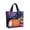 Purple, variant on Halloween Tote Bag Ghost Witch Pumpkin Floral Print Quilted Shoulder Handbag for Shopping Travel Casual Daily Use Women