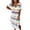 Violet, variante sur LUXUR Nuisette pour Femmes Chemise de Nuit Rayée Robe de Nuit à Col en V Tenue de Nuit Décontractée Robes T-Shirt à Manches Courtes Bleu Gris TG