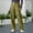 Green, variant on PWPSG Women's Flow Wide Leg Suit Pants, High Rise Button Front Closure, Slant Side Pockets with Formal Cloth for Downtown Office Commutes in Fall Green XXL