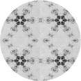thumbnail image 1 of Ahgly Company Machine Washable Indoor Round Transitional Platinum Gray Area Rugs, 4' Round, 1 of 7