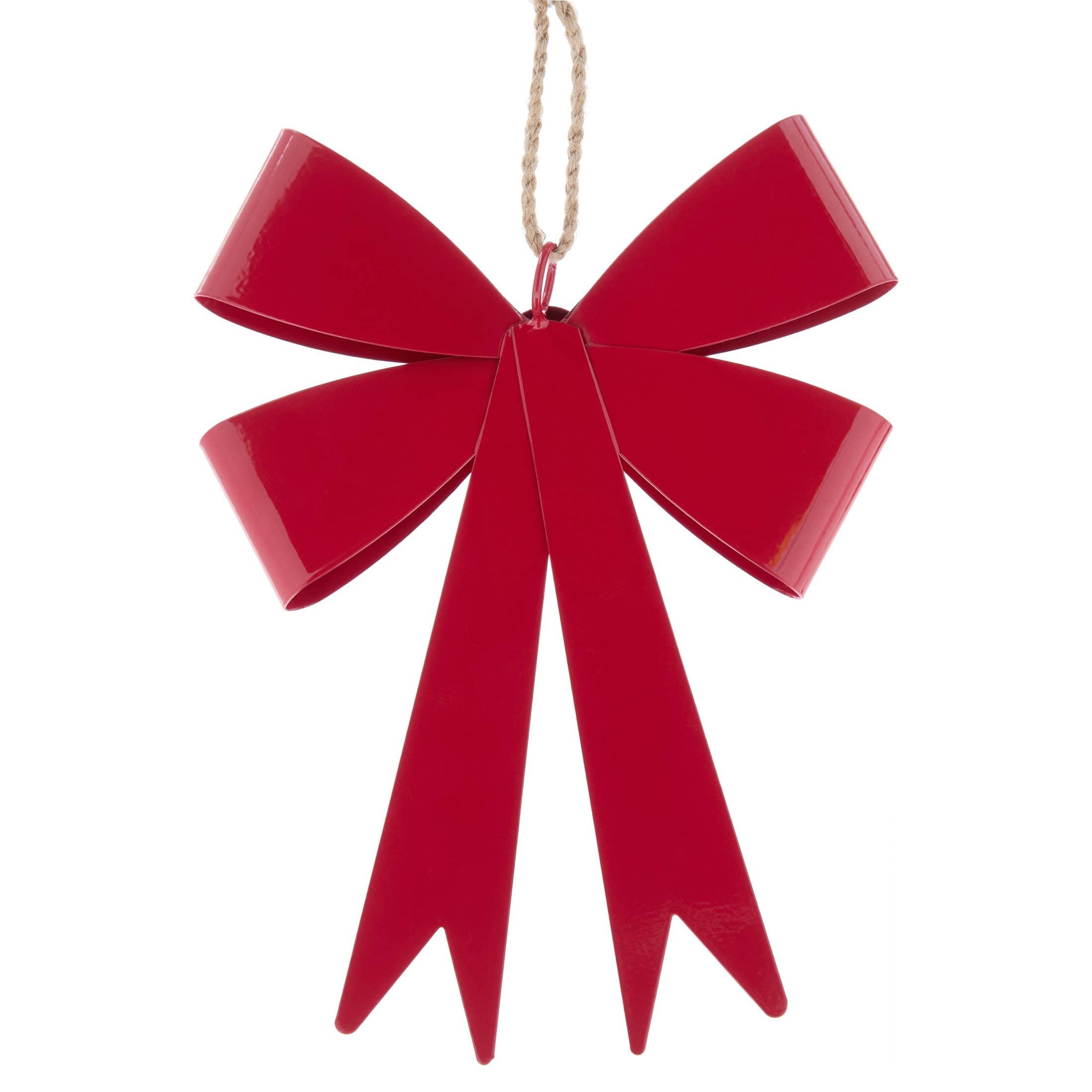 Red Metal Bow Christmas Ornament, 8", by Holiday Time