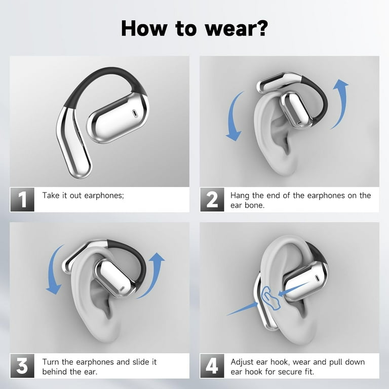 Open Ear Headphones How To Connect Noise Bluetooth Earphones Open