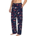 thumbnail image 6 of Sikiie Winter Skiing Snowflakes Pajama Pants Men, PJ Bottoms, Sleep & Lounge Pants-Small, 6 of 6