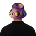 thumbnail image 5 of Honeii Planets And Stars for Unisex Bucket Hat Waterproof Rain Hat Reversible Shiny Rave Bucket Hat for Concert Festival Boonie Cap, 5 of 6