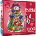thumbnail image 2 of MasterPieces Contours - Snowman Spectacle Shaped 1000 Piece Jigsaw puzzle, 2 of 6