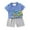 Blue#14, variant on Favoffer 2PC Summer Baby Boy & Toddler Girl Cartoon Animal Print Short Sleeve T-Shirt + Shorts Outfit Set, Breathable for Daily Home Travel Party 6M-6Y