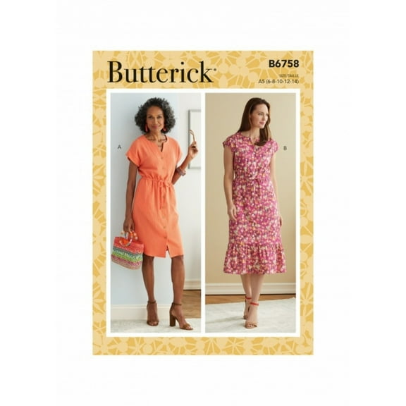 Butterick Sewing Pattern 6758 Dresses